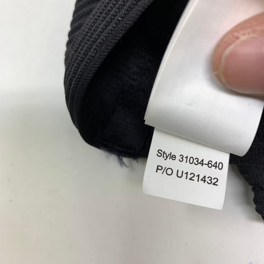 Seafolly Bikini Set Womens US 6 Black Textured Bandeau High Cut NWOT - Picture 5 of 6